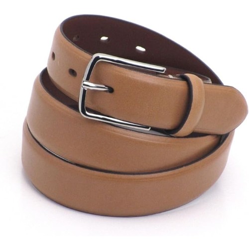 Mens-Creased-Leather-Belt-Brown-Merona